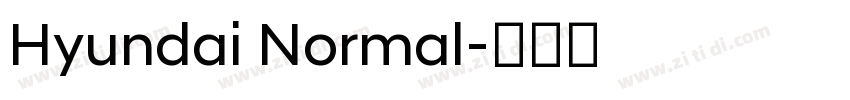 Hyundai Normal字体转换